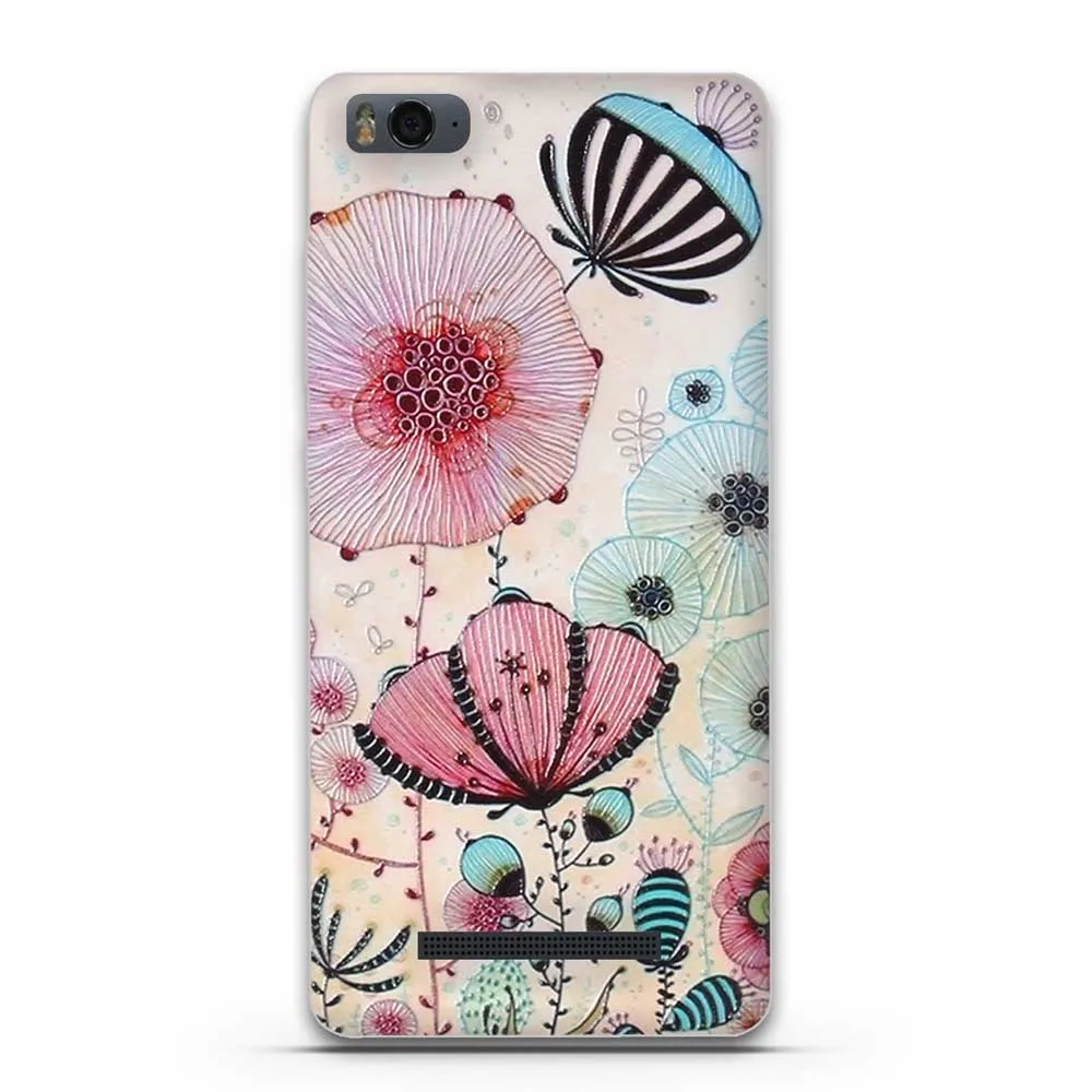 Для Coque Xiaomi mi 4c 4i силиконовый чехол ТПУ задняя крышка для Fundas 3D узор Капа Xiao M4C M4i