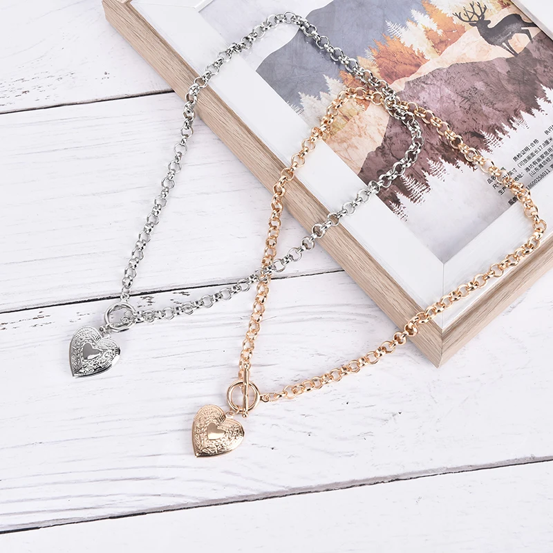 1 шт. кулон в форме сердца друга фоторамка медальон подвеска для ожерелья