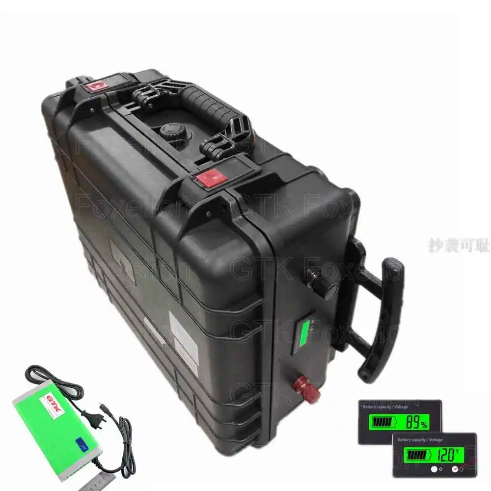 Сцепным устройством чехол 24v 100Ah 150ah Lifepo4 батарейный блок из водонепроницаемого