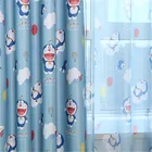 Мультяшные затемняющие шторы Doraemon для детей, гостиной, спальни, милые детские оконные шторы для мальчиков и девочек