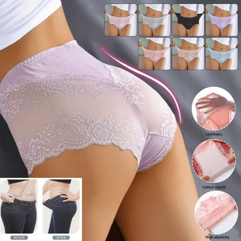 

Сексуальные кружевные женские трусики с высокой талией, женское нижнее белье, женские трусики, бесшовные трусы, дышащее женское нижнее бель...