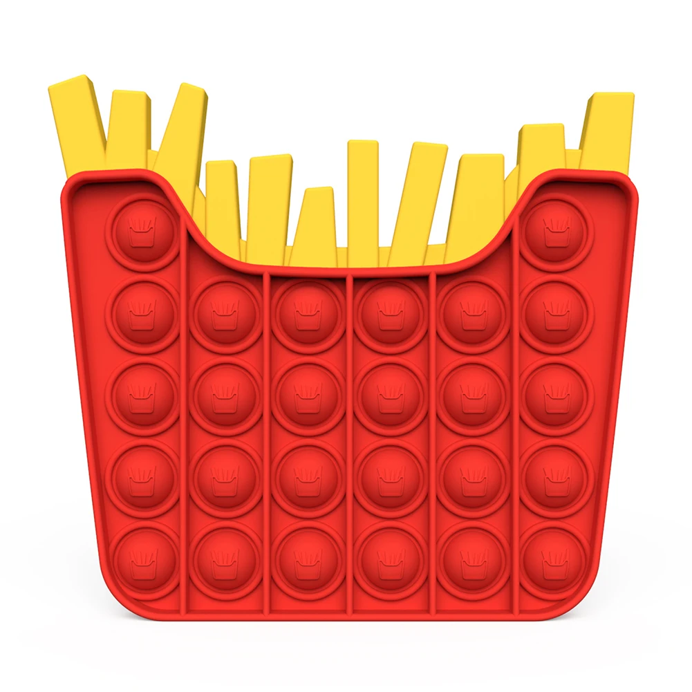 

Fitget игрушки в форме картофеля фри, игра для взрослых и детей, пузырьки, сенсорные детали, особые потребности, антистресс, фигурка, игрушки