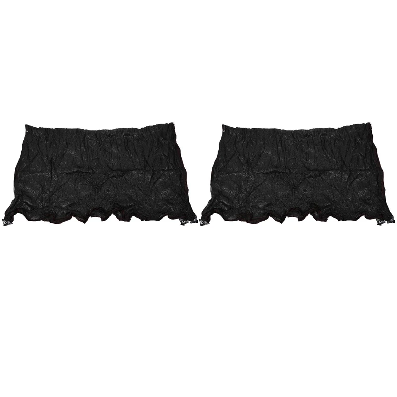 

2X Sun Mesh Sunblock Garden Anti-Uv Sunscreen Shade Sails Sunblock Shade Cloth Net For Plant Greenhouse Car 2x2M