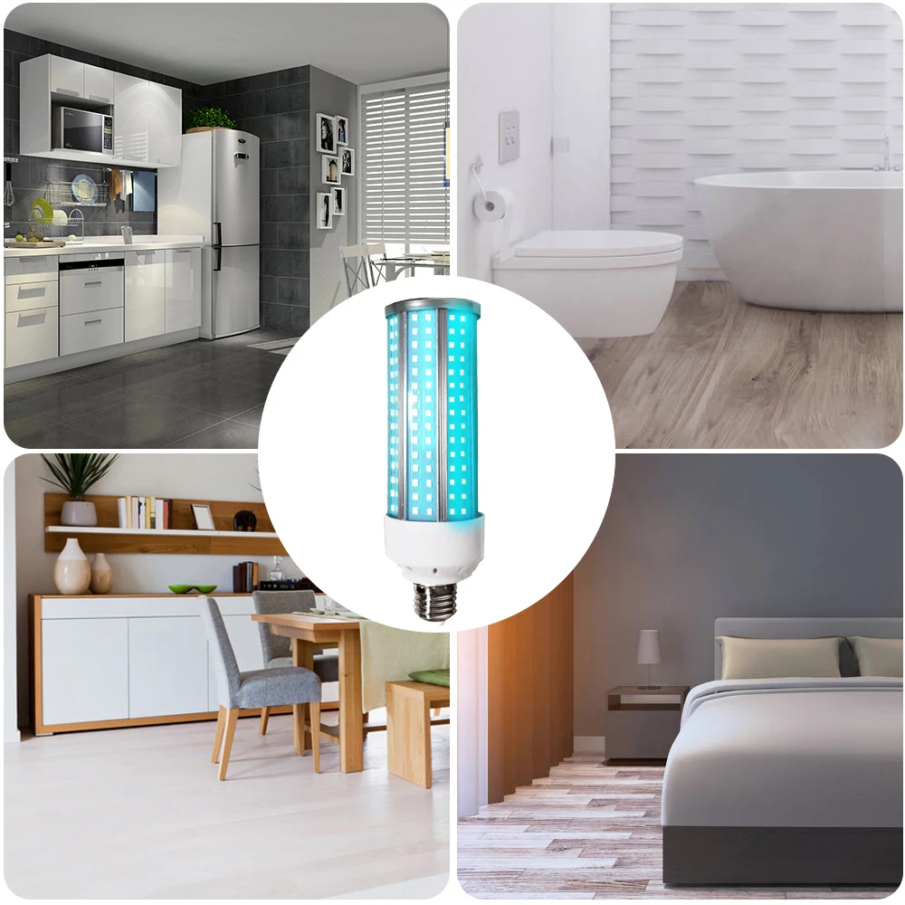 E27 LED 60 Вт УФ бактерицидная лампа UVC ультрафиолетовая кукурузная дезинфекция