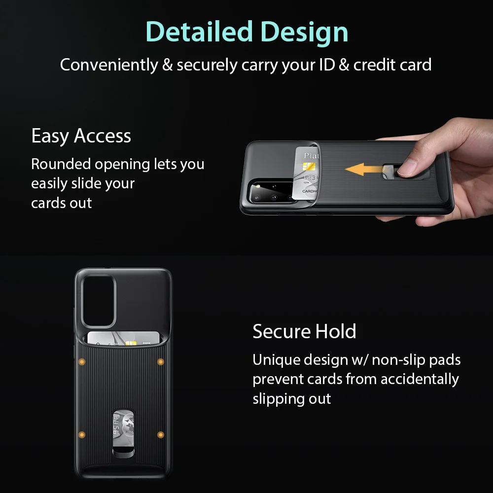 Чехол ESR для Samsung Galaxy S20 Plus Ultra чехол телефона держатель карт ТПУ PC защитный задняя