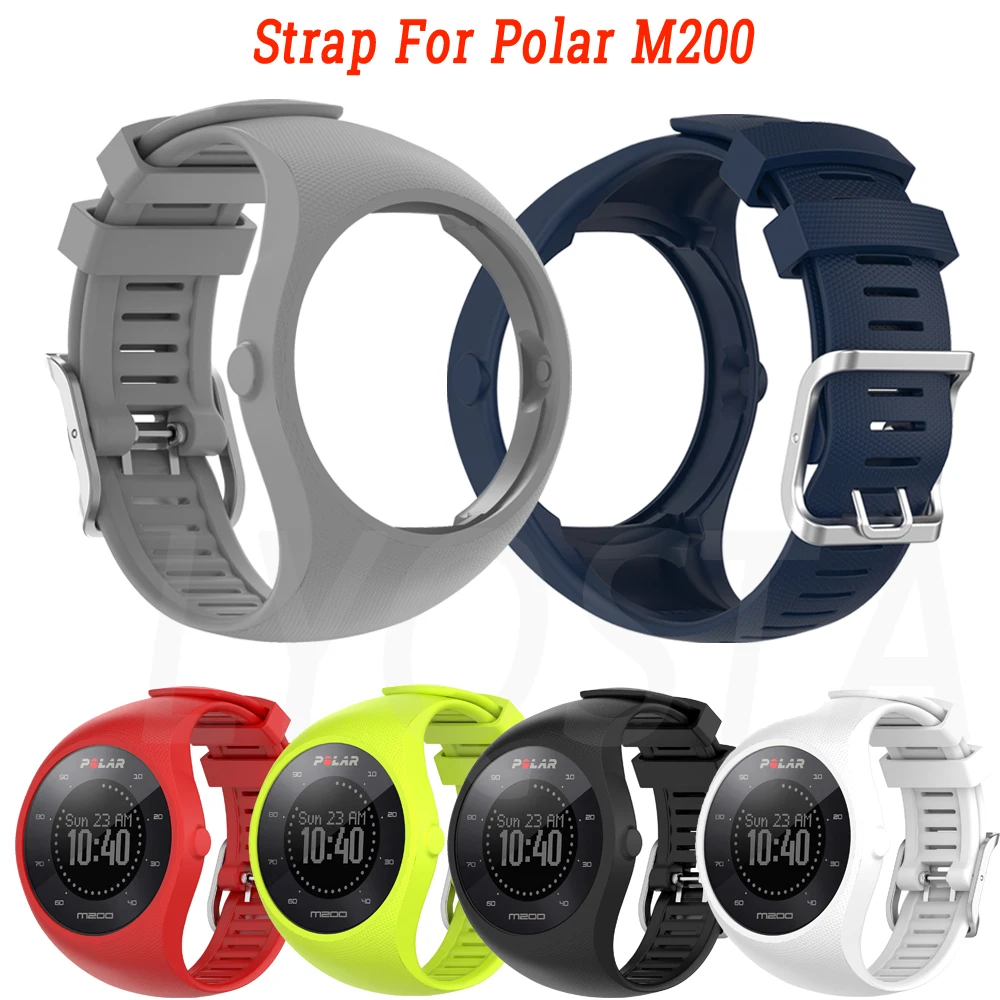 

High Quality For Polar M 200 Wristband Silicone Replacement Watch Band Wrist Strap For Polar M200 Smartwatch Bracelet Accessory