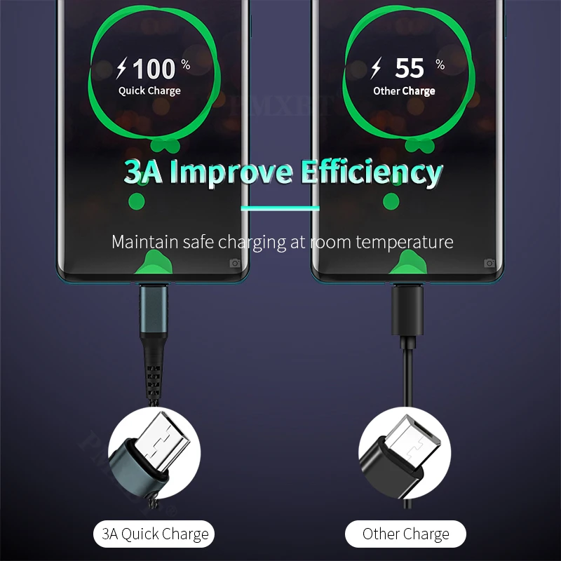 Charger PD USB Type C To Micro Cable For Samsung s7 s6 s5 Xiaomi Note 6 Sony LG 60W Fast Charging Data Wire Android Microusb | Мобильные