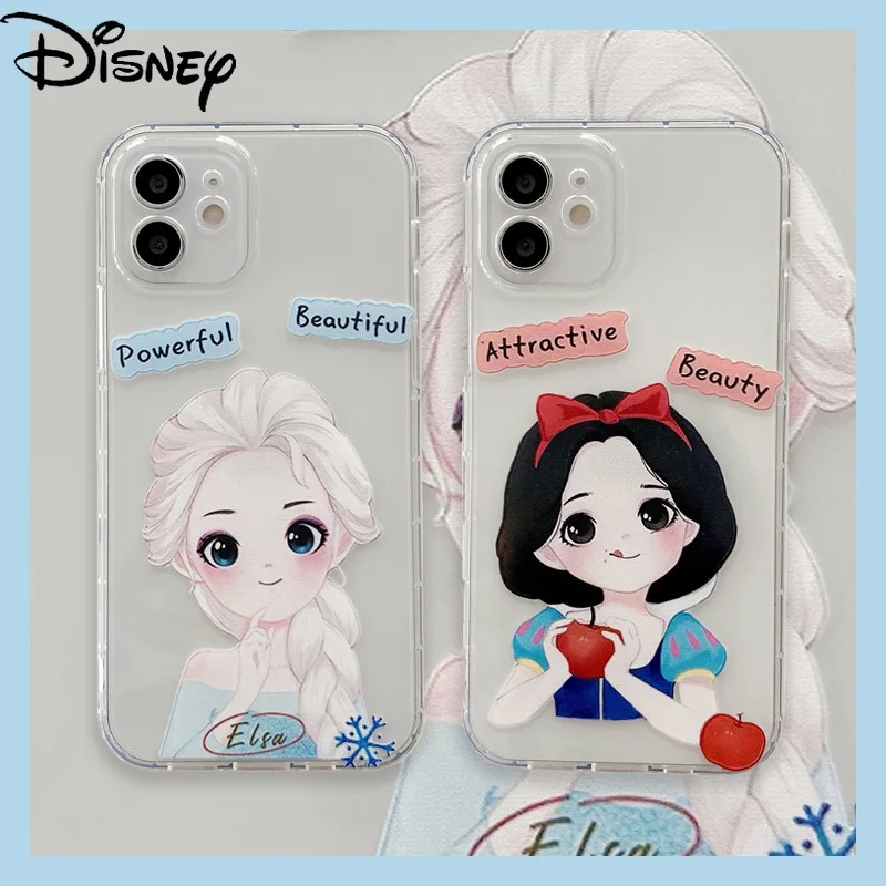 

Disney Snow White for IPhone 7/8P/X/XR/XS/XSMAX/11/12pro Simple Girly Cartoon Mobile Phone Case