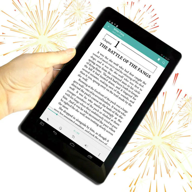 9 Inch Android Digitl Player Eye Protection Color Display Mini Pc WiFi Smart Ebook Reader With Cameras Gift Leather Case | Электроника