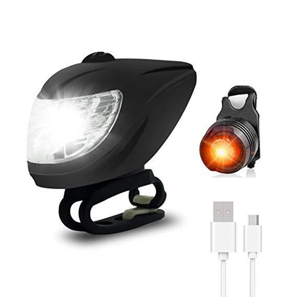 

Mountain Bike Lights Set Smart Sensor Headlight Taillight USB Rechargeable Lamp Bicycle Front Light Safety Cycling Accessories
