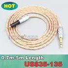 С серебряным покрытием OCC Экранирование коаксиальный кабель для наушников для Audio-Technica ATH-M50x ATH-M40x ATH-M70x наушники гарнитура LN007157