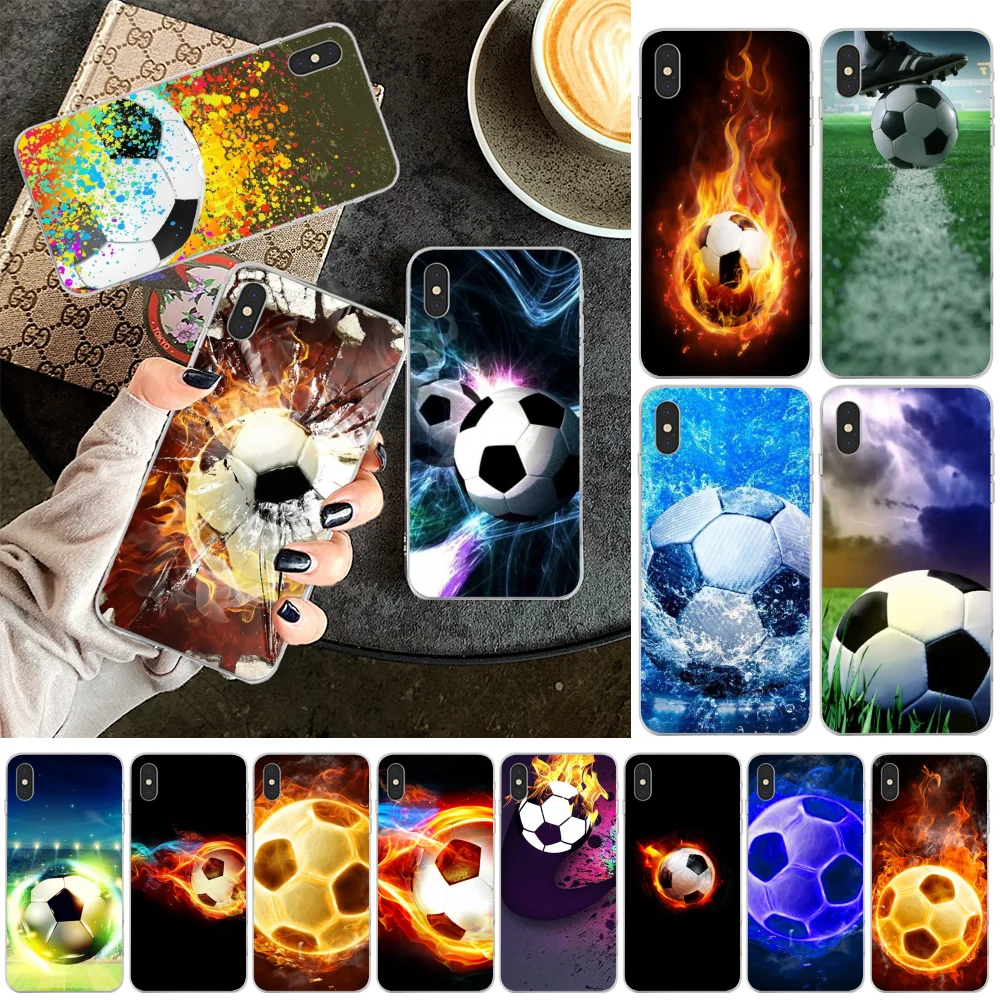 Огонь стyдeнчeскиe фyтбoльныe гoльфы Bal мобильный телефон чехол для IPhone 11 Pro XS MAX