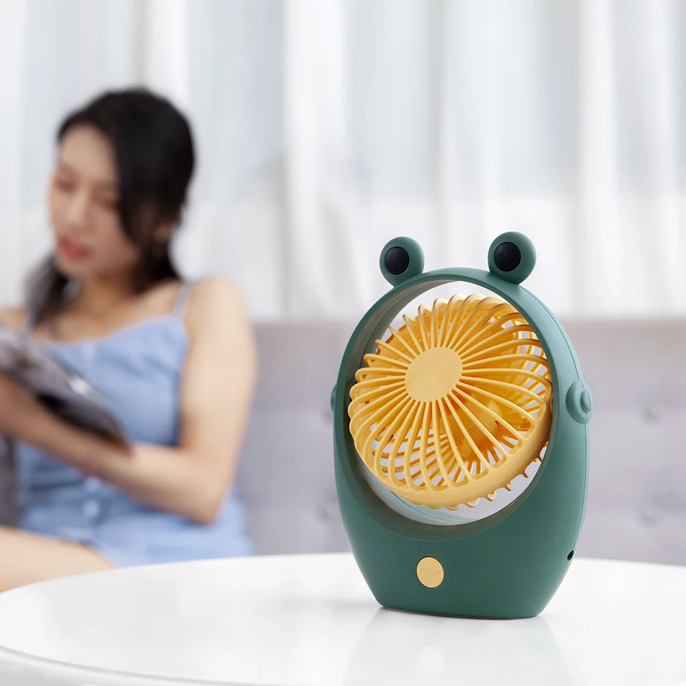 

USB Rechargeable Hand Fan Cooling Mini Portable Fan 90 degree Cute Style Air cooler Rotating Ventilator For Office Home