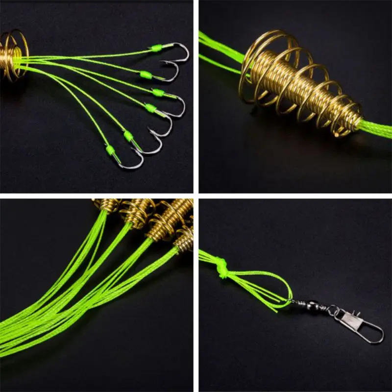 4 шт./лот взрывной рыболовный крючок рыболовная приманка ловушка кормушка