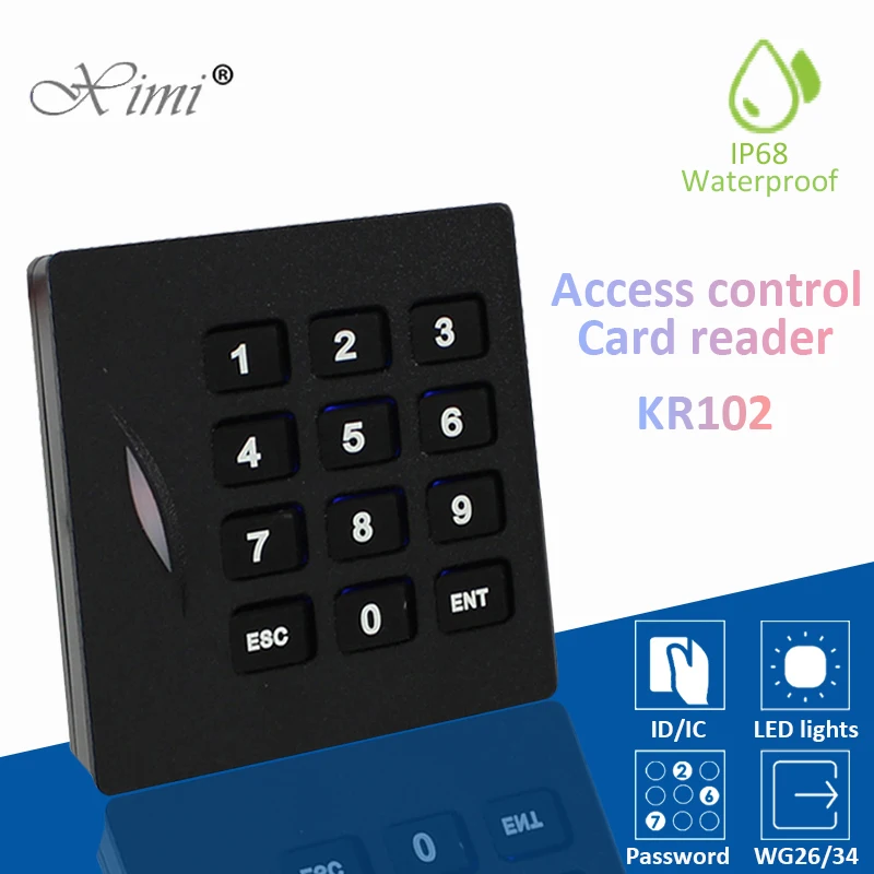 

Открытый Водонепроницаемый 125 кГц EM ID карты доступа Управление RFID считыватель карт-ридер Wiegand 26 34 кард-ридер светодиодный индикаторы безопа...