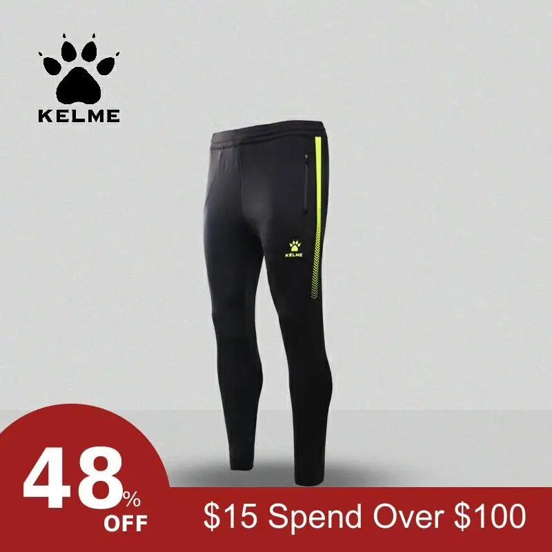 KELME/футбольные тренировочные штаны для мальчиков; Детские бегуны; обтягивающие Беговые брюки для бега; мужские футбольные брюки; K87C