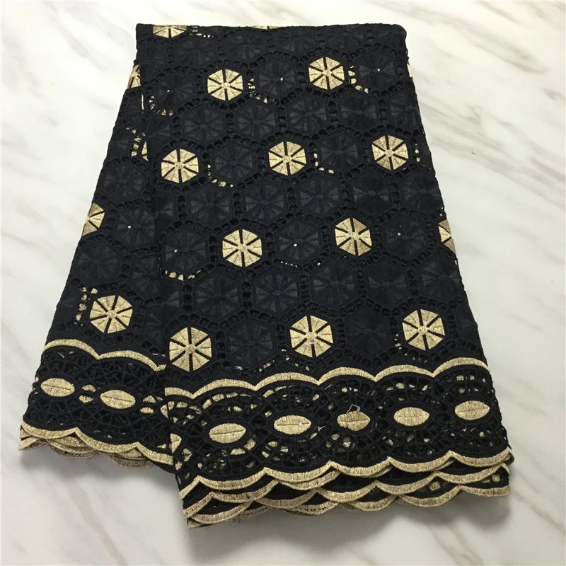 Вышитая африканская сухая кружевная ткань 2020 новейшая швейцарская хлопковая с