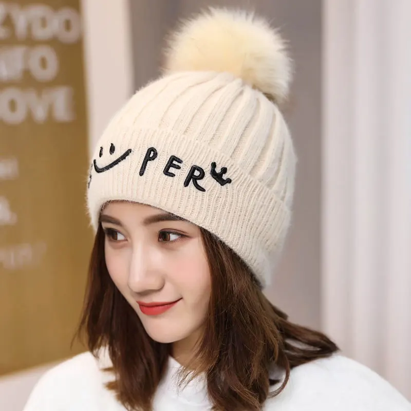Осенняя и зимняя Корейская версия дикого колледжа вязанная шапка женские