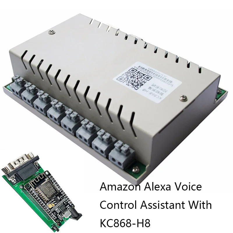 Assistant-Alexa-H8 Amazon Alexa модуль голосового управления для KC868 светильник переключатель умный дом автоматизация пульт дистанционного управления - Комплект: Assistant-Alexa-H8
