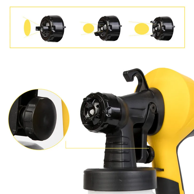 400 Вт Высокое напряжение Электрический распылитель 800 мл канистра для краски