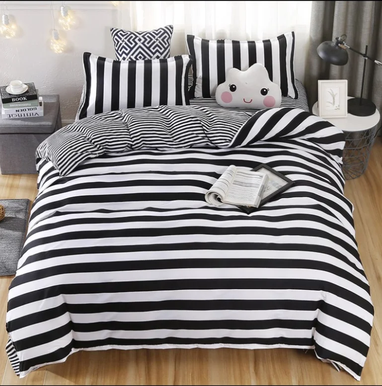 Постельное белье 01 одеяло серое постельное Комплект постельного белья из хлопка