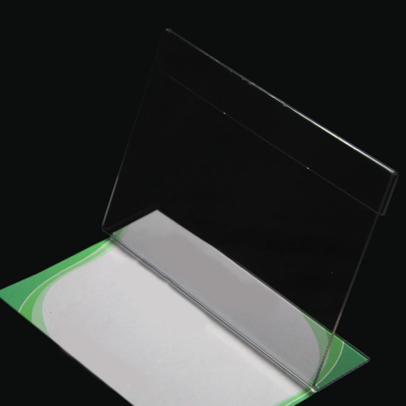 20 Акриловый Бизнес держатель для карт l образный прозрачный акриловый стол