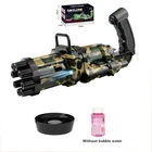 Новинка, пузырьковый аппарат Gatling с 10 отверстиями, автоматические Пузырьковые пузырьки для детей, электрическая пузырьковая машина Gatling для мыльной воды