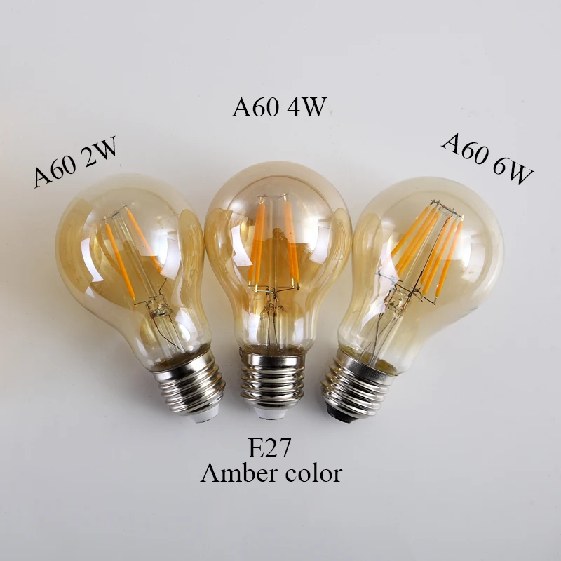 

2W 4W 6W 8W LED Lamp G80 Amber Clear Dimmer bulb E27 110V 220V Vintage Edison Filament Light Bulbs For Home Decor