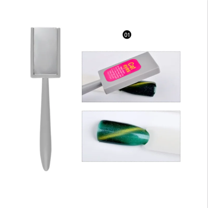 

1 PC Double-headed Magnetic Plate Magnet Pen CANNI Nail Art DIY Tool for All Magic 3D Cat Eyes Magnet Nail Gel Polis
