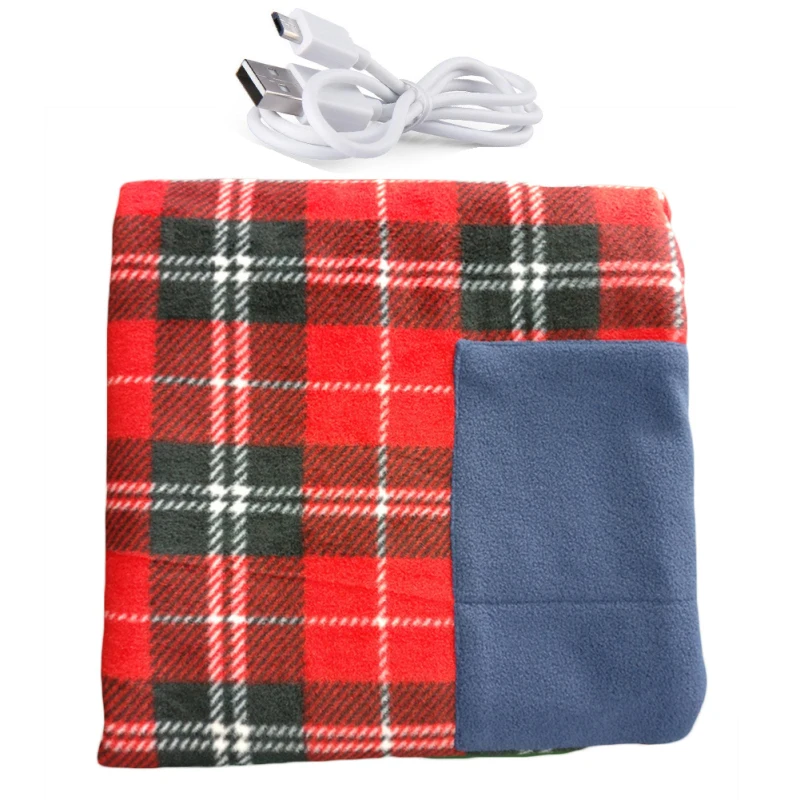 Портативное электрическое одеяло с подогревом usb-зарядкой и низким