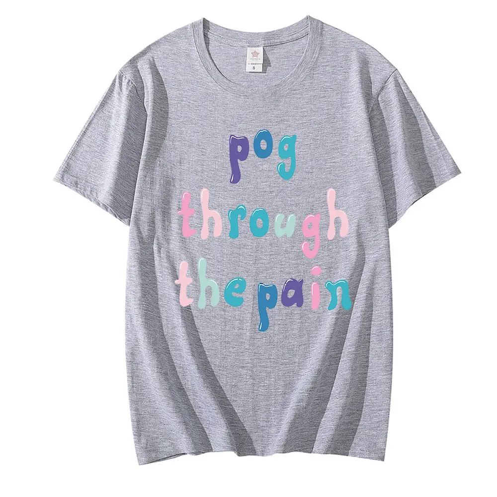 

Tommyinnit Pog Through The Pain Summer Cotton Tee Male Casual Crewneck Streetwear Tee Shirt