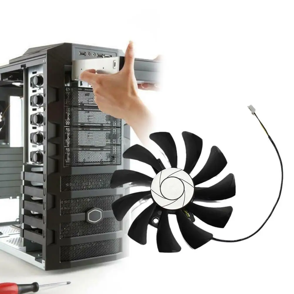 Модель Φ 85 мм 0.57A 2 Pin GTX 1050 HA9010H12F-Z для MSI Geforce 2G 1050Ti 4G OC охлаждение графической карты |