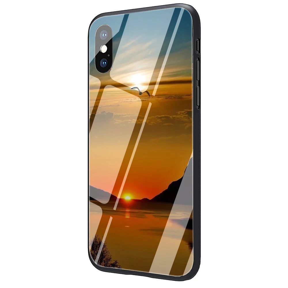 G12 EWAU Sunrise Sunset закаленное стекло чехол для телефона iPhone 11 Pro 6 6S Plus 7 8 Plus X XS XR XS Max - Color: G12