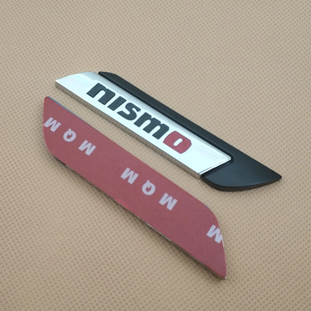 Пара металлических наклеек для автомобильного стайлинга Nismo значок боковое