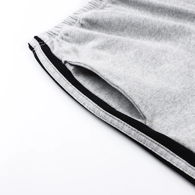 Весна-осень мужские брюки для сна трикотажные хлопковые свободные мягкие