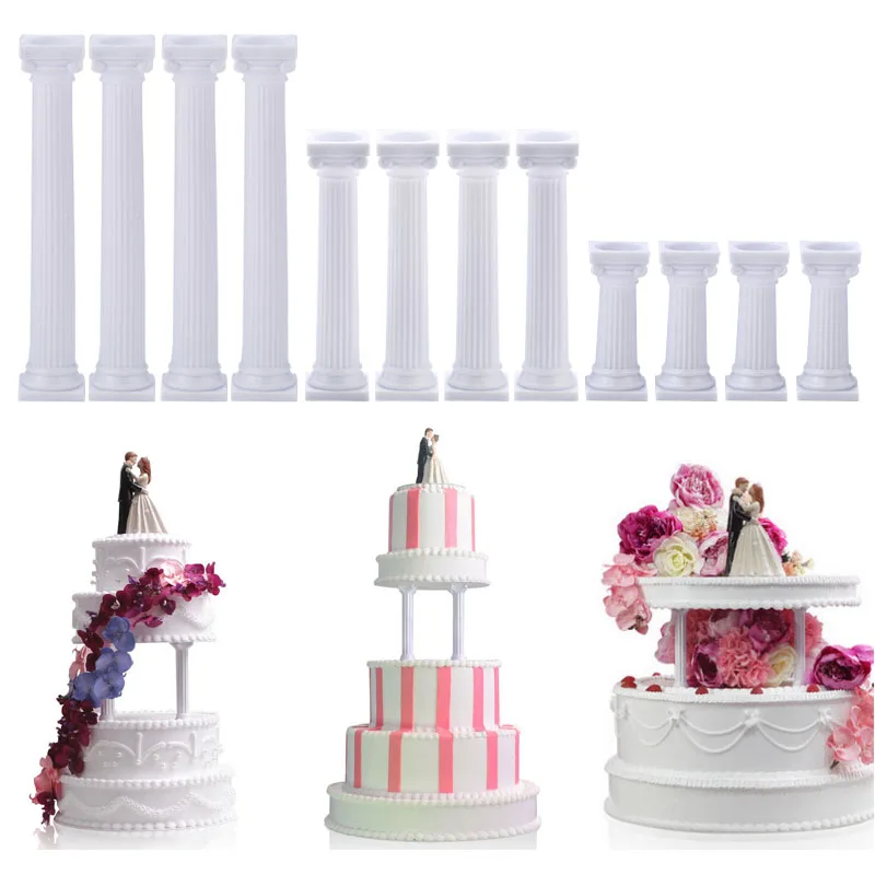 

4Pcs/set Grecian Pillars Cake Stand for Cake Decorating Tool Valentine's Day Cake Decoration Accessories Tools