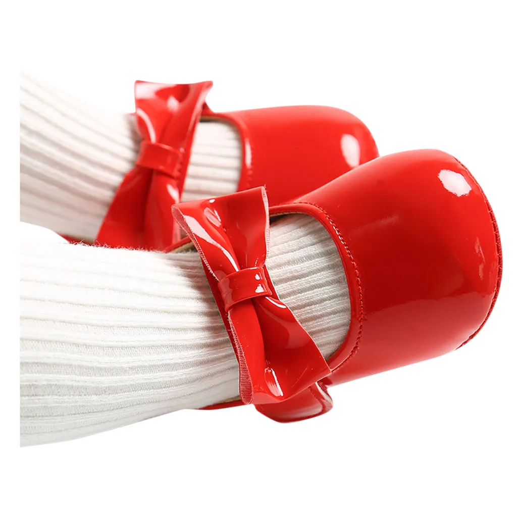 Однотонная нескользящая обувь для новорожденных девочек и мальчиков однотонная