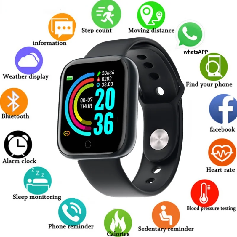 

Умные спортивные часы унисекс с цифровым дисплеем, светодиодные электронные часы, приложение Bluetooth, умные часы для фитнеса