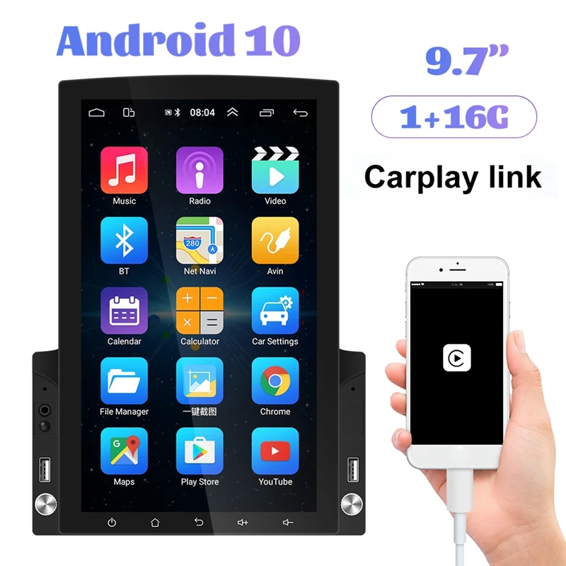 Универсальный автомобильный стерео MP5 плеер Android 10 0 9 7 дюймов HD Sn мультимедийный с