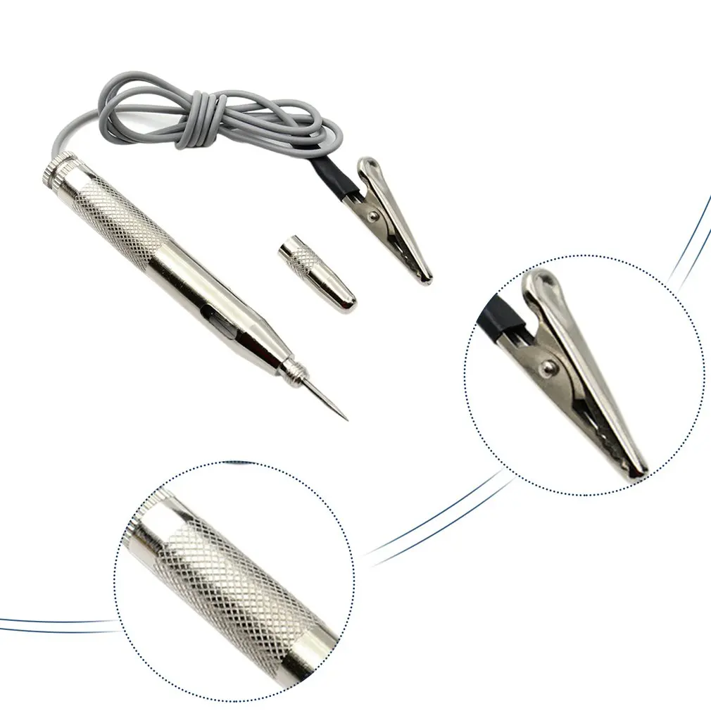 

HL-5915 DC 6V 12V 24V Light Probe Test Lamp Car Light Circuit Tester Lamp Voltage Test Pen Detector Copper 2019 New