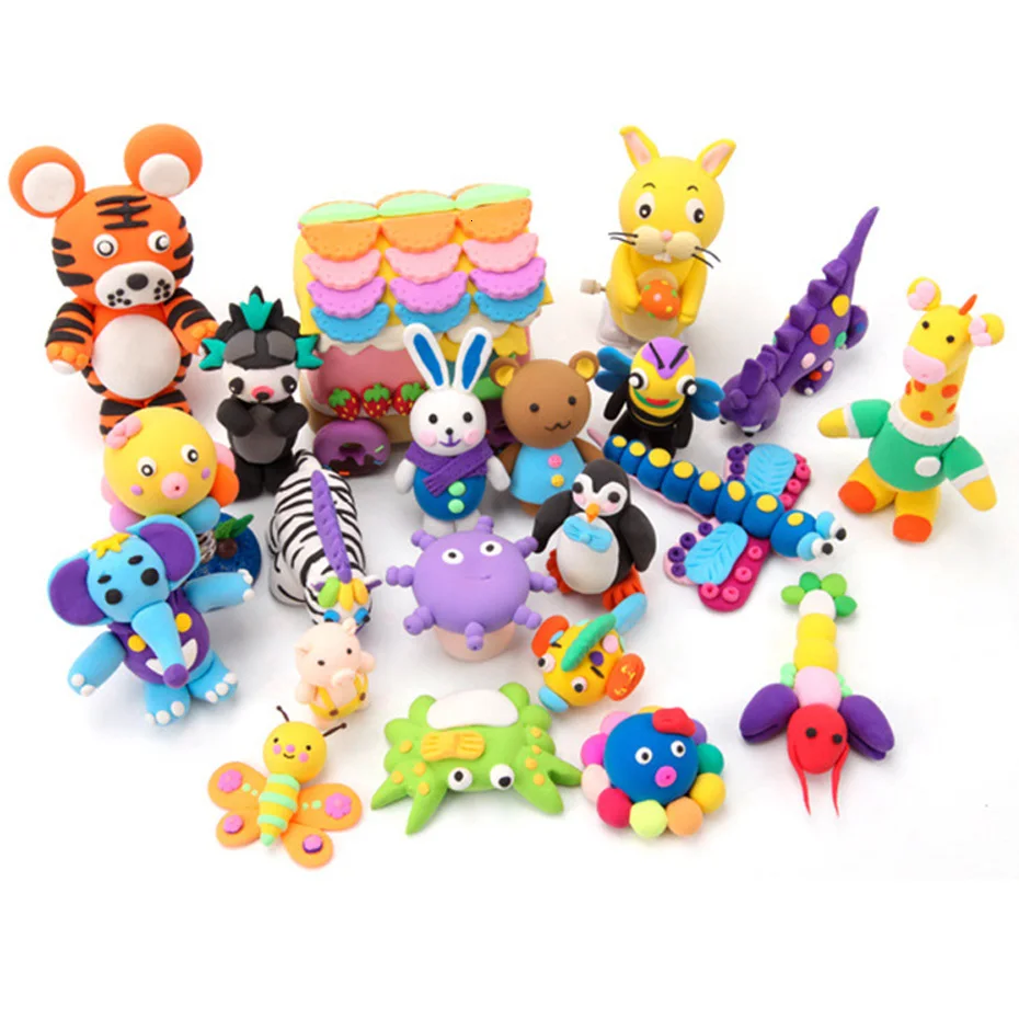 

36 Colors/Set Fluffy Slime Toys Putty Soft Clay Antistress Light Plasticine Slime Supplies Sand Fidget Gum Polymer Clay for Kids
