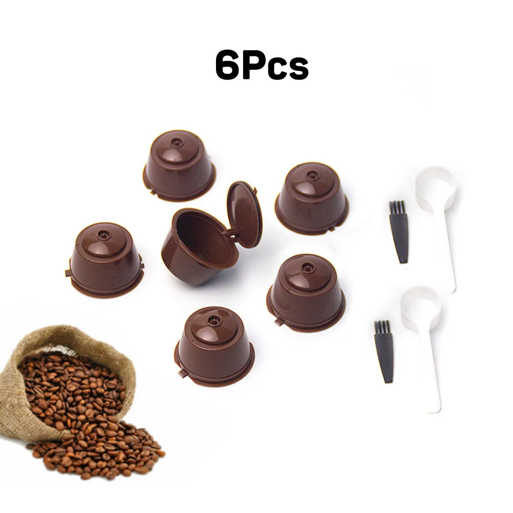 Многоразовая кофейная капсула 3 шт./6 шт. фильтр чашка для Nescafe Dolce Gusto ложка