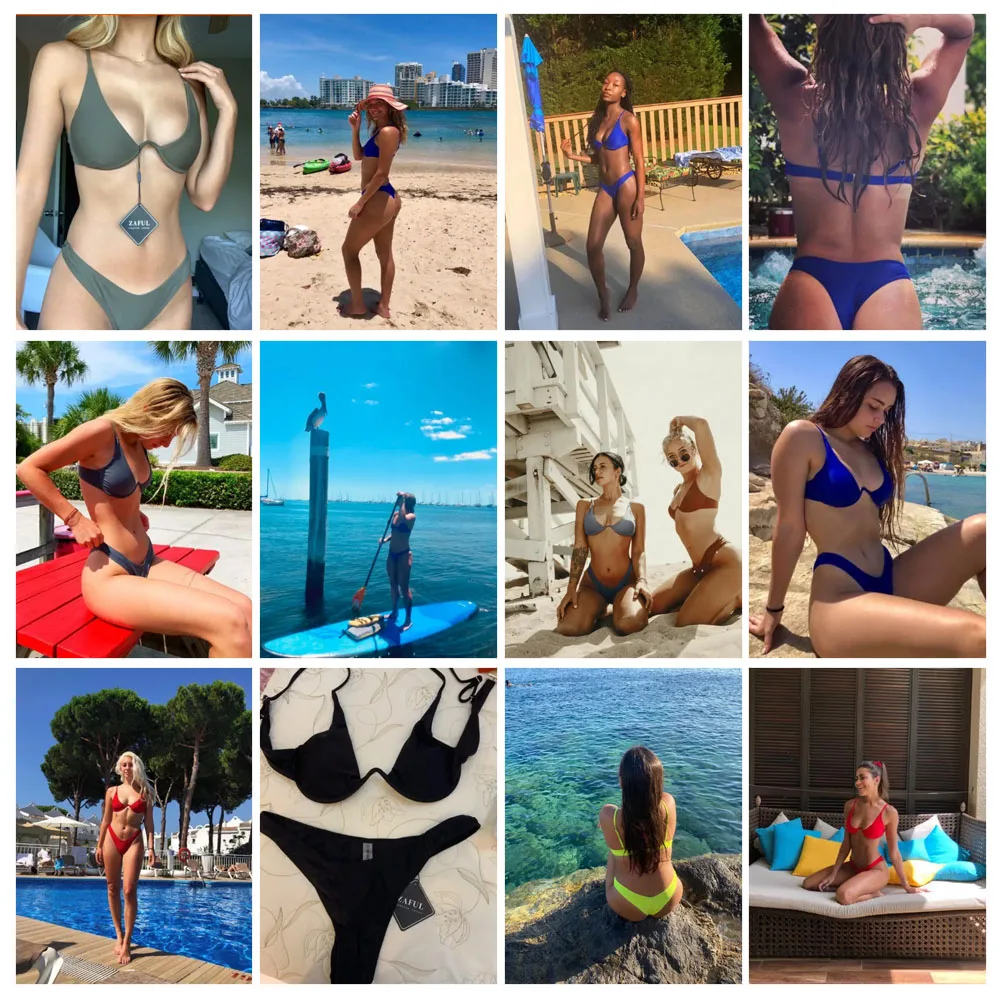 Стринги женские на тонких бретельках с глубоким вырезом и высоким | Спорт