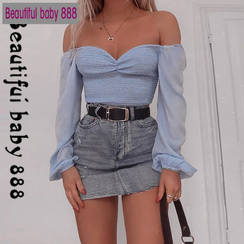 Футболка женская с открытыми плечами пляжный топ для отдыха в офисе и