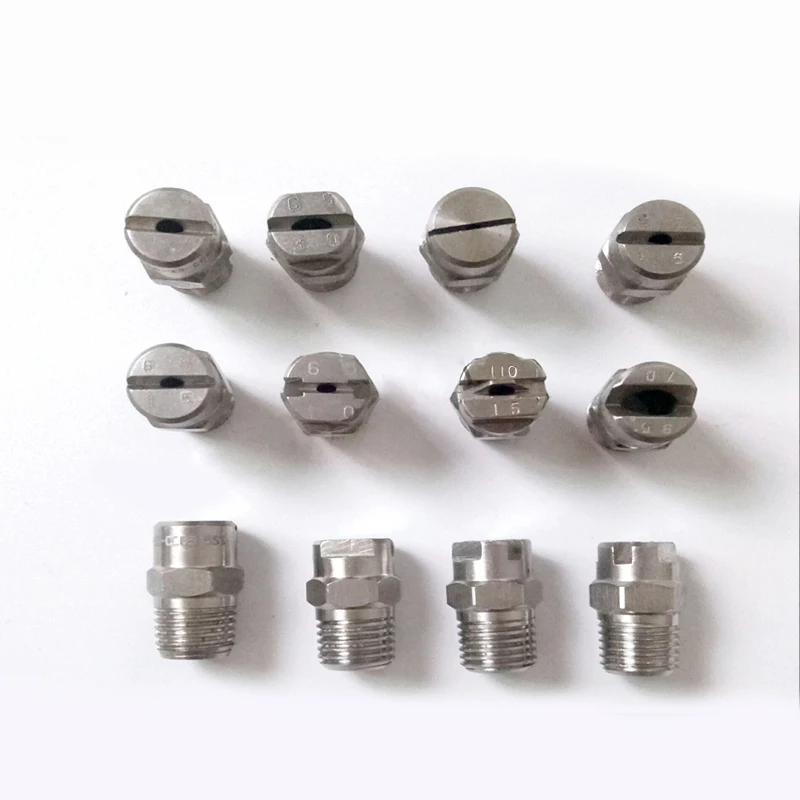 Распылитель из нержавеющей стали с резьбой 1/4 дюйма плоский вентилятор углом