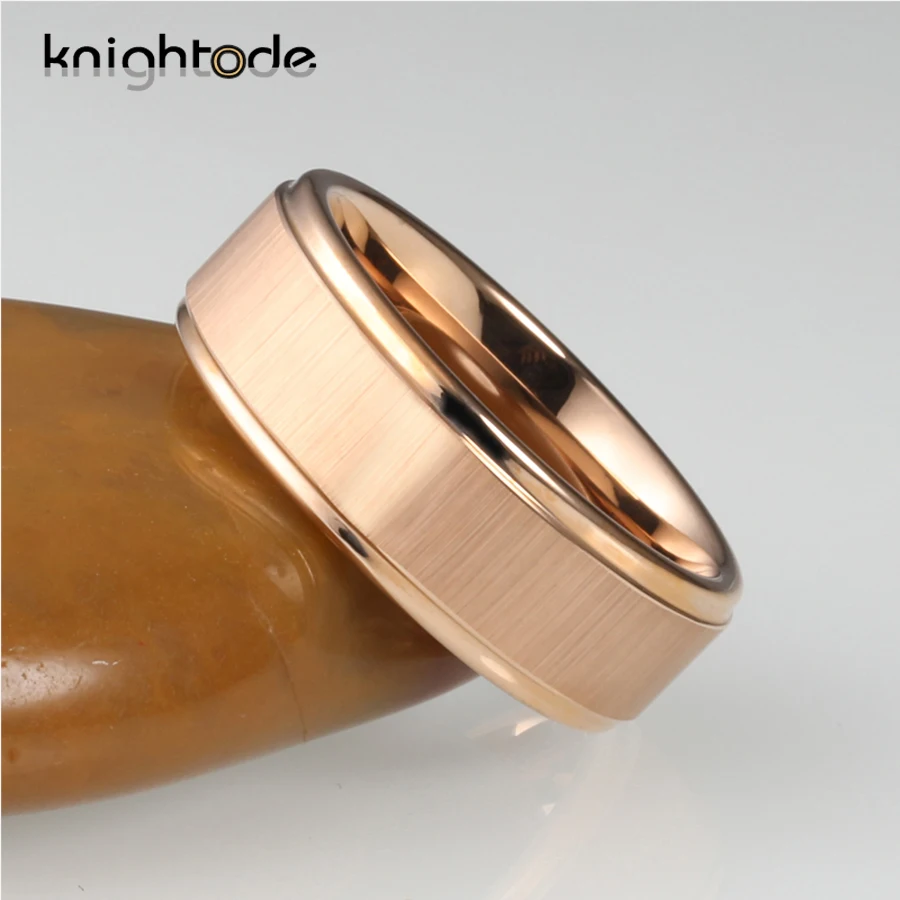 8 мм Новый Стиль Розовое золото вольфрам Карбидное обручальное кольцо обувь для