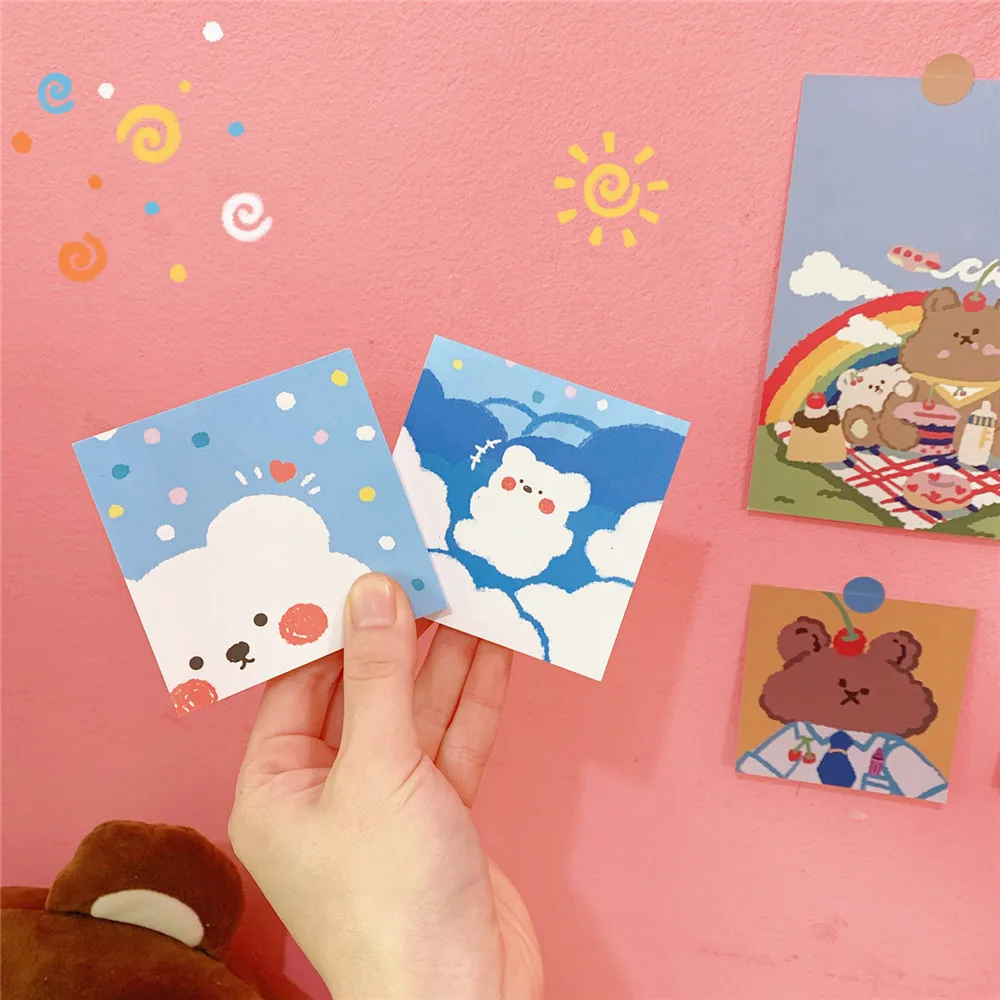 Милый маленький медвежонок милые канцелярские принадлежности N Times липкие нотки