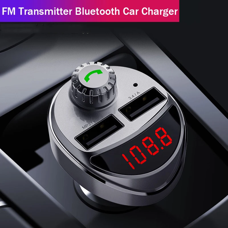 Автомобильное зарядное устройство FM-передатчик Bluetooth автомобильный комплект