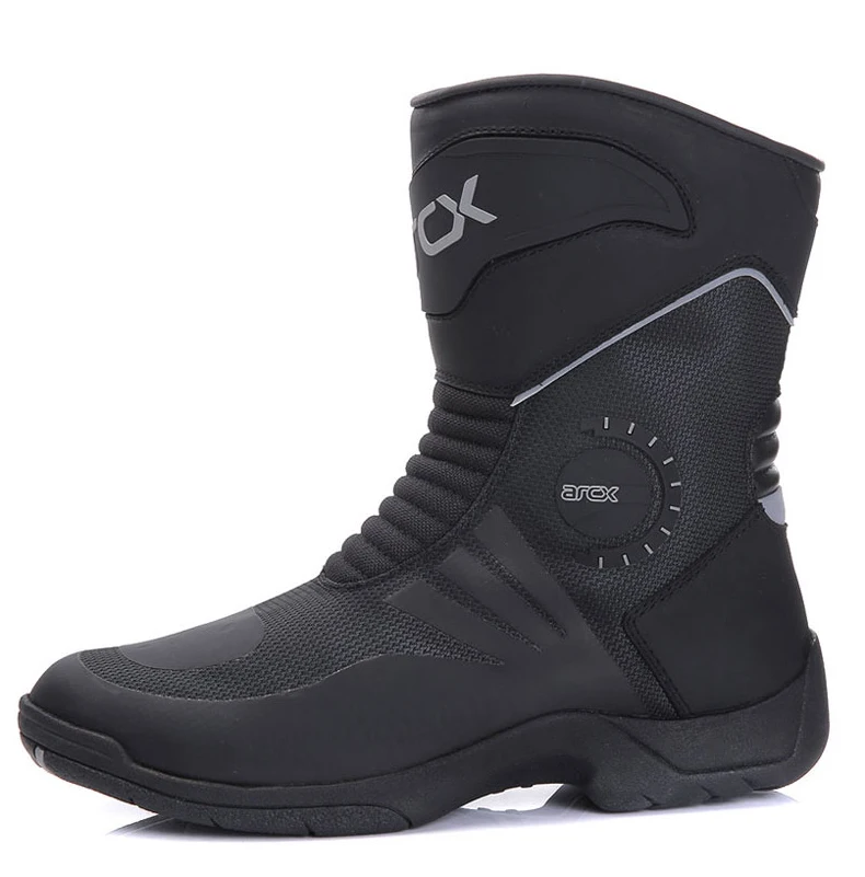 Мотоциклетные Водонепроницаемые кожаные сапоги для мотокросса туристические