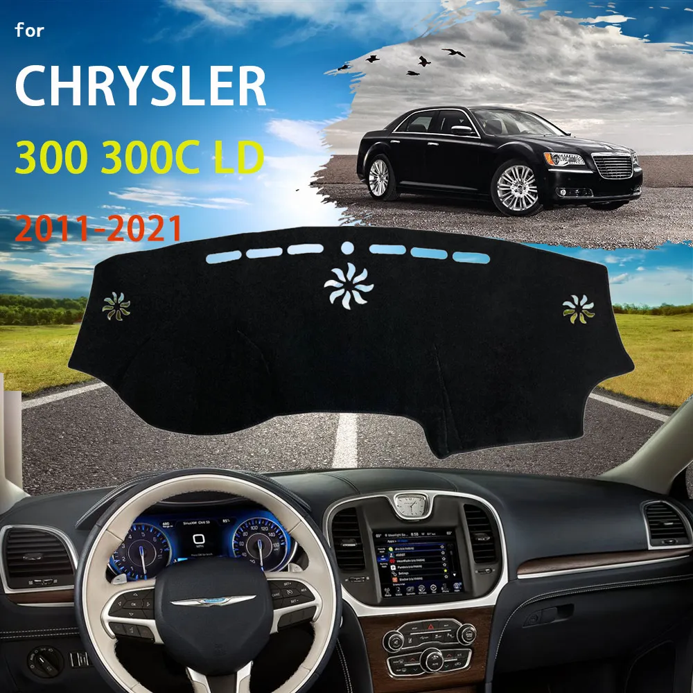 

Чехол для приборной панели автомобиля, коврик для приборной панели Chrysler 300 300C LD Lancia Thema 2011 ~ 2021, накладка, Солнцезащитная подушка, солнцезащит...